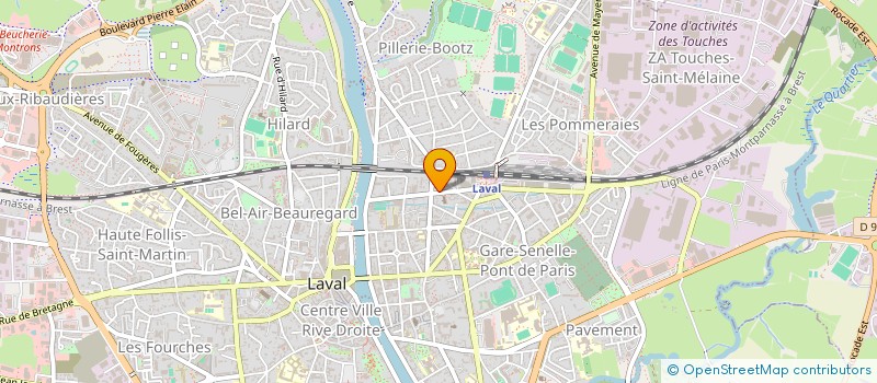 localisation de l'entreprise MONSIEUR ROGER DOUDARD à LAVAL