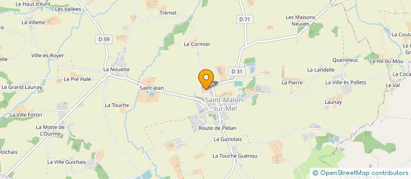 localisation de l'entreprise MONSIEUR ROGER DREUSLIN à SAINT-MALON-SUR-MEL