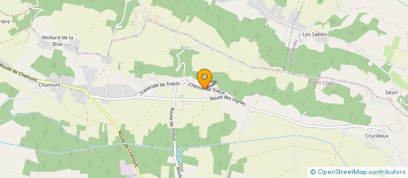 localisation de l'entreprise MONSIEUR ROGER DREVET  SAINT-CHEF