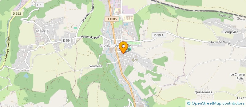 localisation de l'entreprise MONSIEUR ROGER DROGOZ  NIVOLAS-VERMELLE