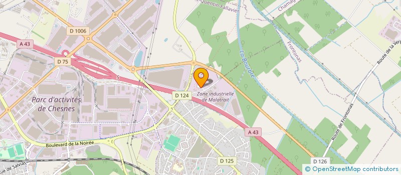 localisation de l'entreprise MONSIEUR ROGER DRUNET  LA VERPILLIERE