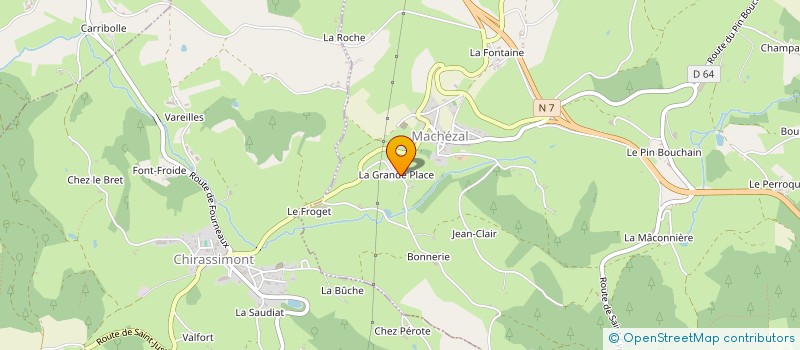 localisation de l'entreprise MONSIEUR ROGER DUBESSY  MACHEZAL