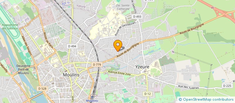 localisation de l'entreprise MONSIEUR ROGER DUCHAMPT  GENNETINES