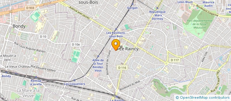 localisation de l'entreprise MONSIEUR ROGER DUCHENNE à LE RAINCY