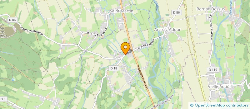 localisation de l'entreprise MONSIEUR ROGER DUCO  ARCIZAC-ADOUR