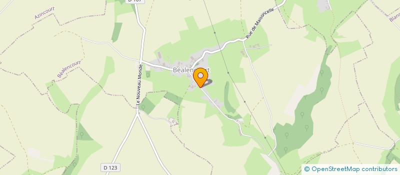 localisation de l'entreprise MONSIEUR ROGER DUCROCQ  BEALENCOURT