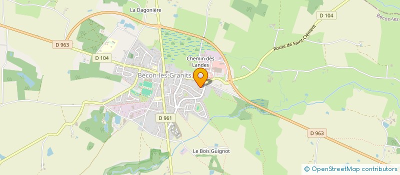 localisation de l'entreprise MONSIEUR ROGER DUGAST à SAINT-CLEMENT-DE-LA-PLACE