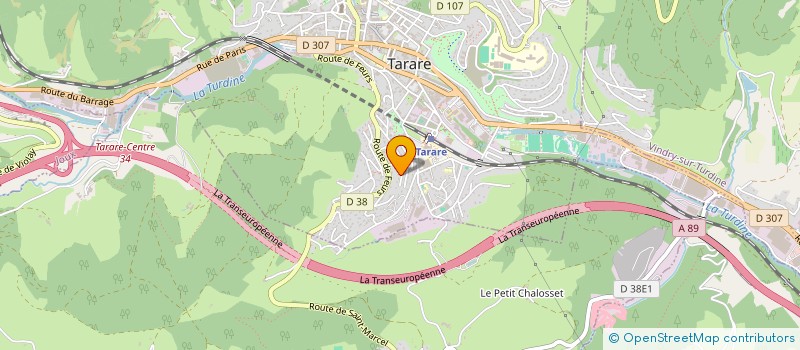 localisation de l'entreprise MONSIEUR ROGER DULAC  TARARE