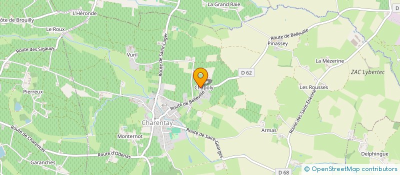 localisation de l'entreprise MONSIEUR ROGER DUMAS  CHARENTAY