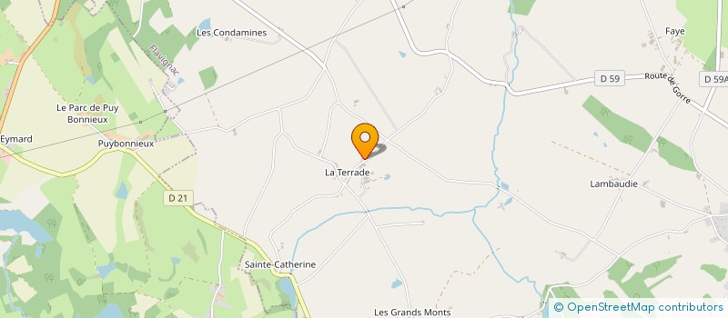 localisation de l'entreprise MONSIEUR ROGER DUPINET  FLAVIGNAC