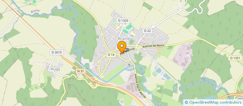 localisation de l'entreprise MONSIEUR ROGER DUPUIS  BRAINE