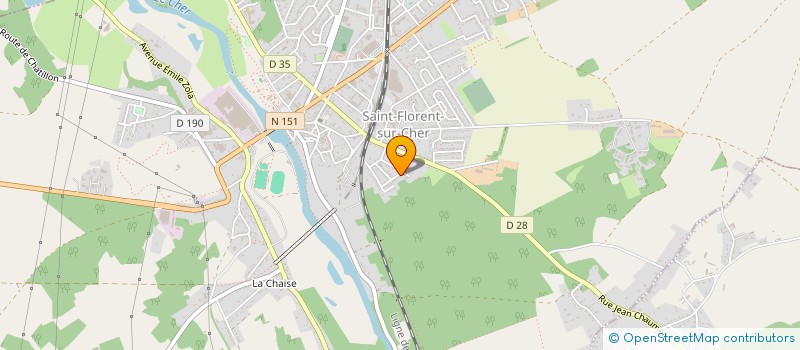 localisation de l'entreprise MONSIEUR ROGER DUPUY  SAINT-FLORENT-SUR-CHER