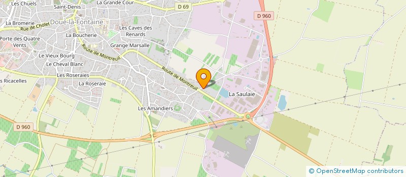 localisation de l'entreprise MONSIEUR ROGER DURAND  DOUE-EN-ANJOU