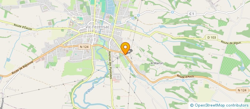 localisation de l'entreprise MONSIEUR ROGER DURBAN  VIC-FEZENSAC