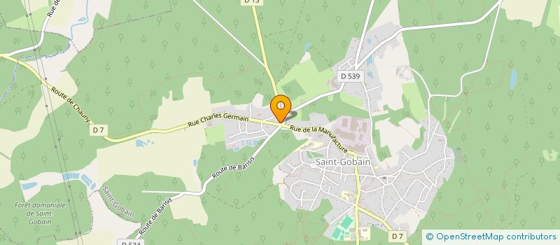 localisation de l'entreprise MONSIEUR ROGER DUTROUX  SAINT-GOBAIN