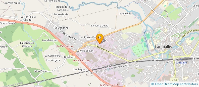 localisation de l'entreprise MONSIEUR ROGER DUVAL  LAMBALLE-ARMOR