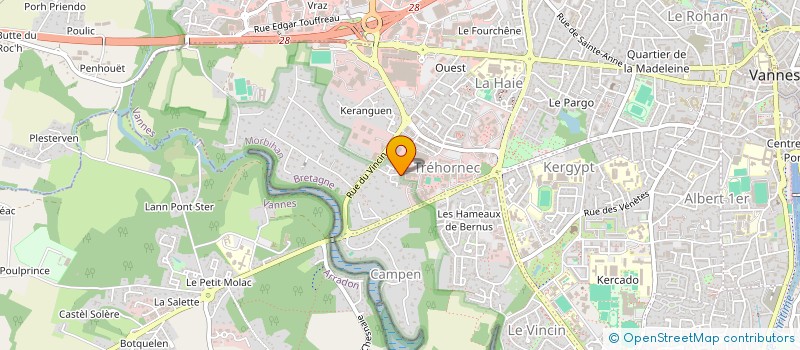 localisation de l'entreprise MONSIEUR ROGER FAUCHEUX à VANNES