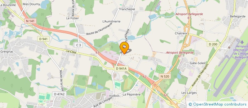 localisation de l'entreprise MONSIEUR ROGER FAURE à VERNEUIL-SUR-VIENNE