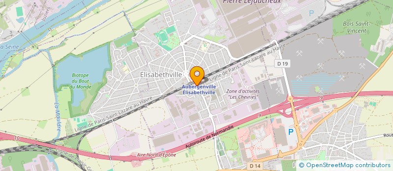 localisation de l'entreprise MONSIEUR ROGER FAUTRE  AUBERGENVILLE