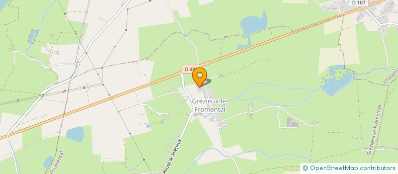 localisation de l'entreprise MONSIEUR ROGER FAYOLLE  CHALAIN D'UZORE