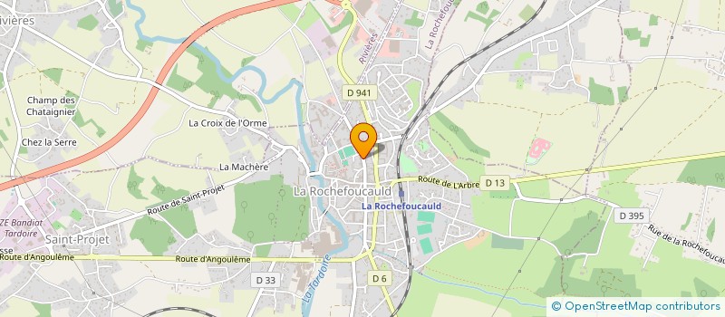 localisation de l'entreprise MONSIEUR ROGER FERCHAUD  LA ROCHEFOUCAULD-EN-ANGOUMOIS