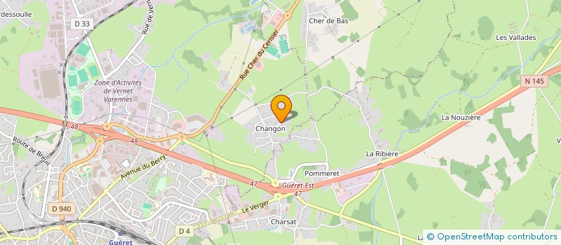localisation de l'entreprise MONSIEUR ROGER FERRARI à GUERET