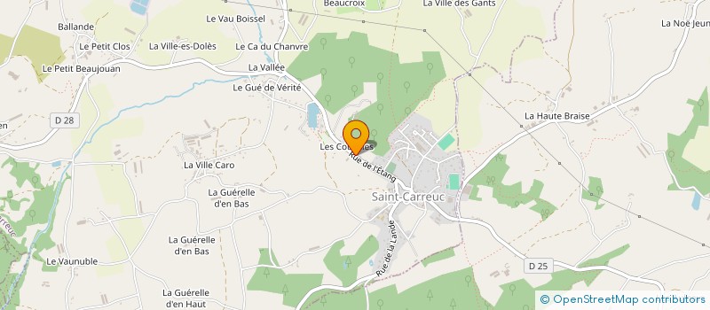 localisation de l'entreprise MONSIEUR ROGER FERRE  SAINT-CARREUC