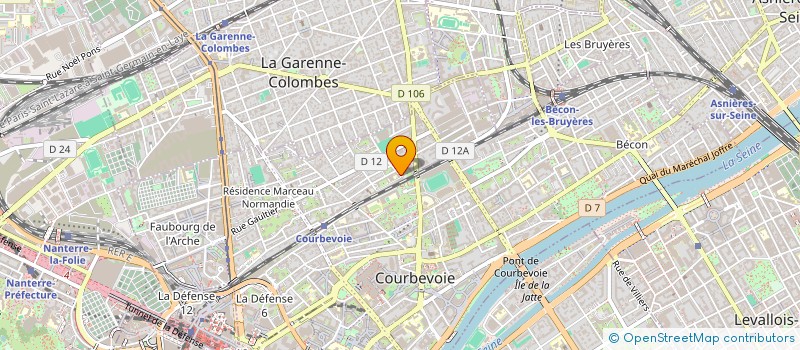 localisation de l'entreprise MONSIEUR ROGER FERREIRA à COURBEVOIE