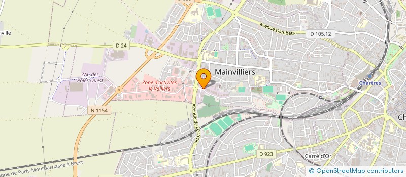 localisation de l'entreprise MONSIEUR ROGER FESSARD à MAINVILLIERS