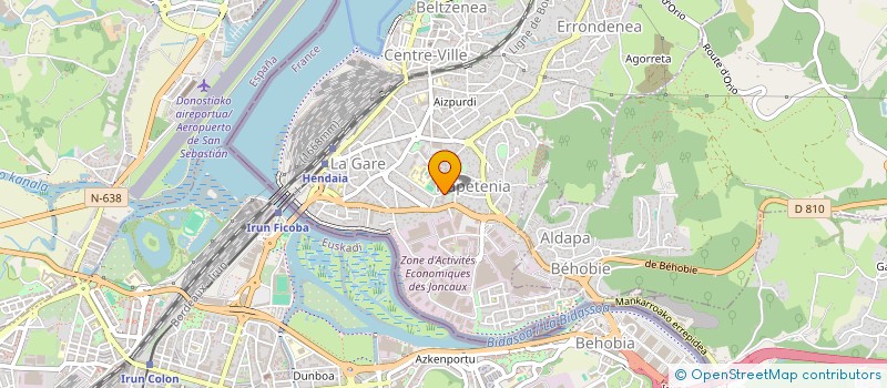 localisation de l'entreprise MONSIEUR ROGER FIASCARO  HENDAYE