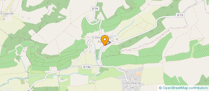 localisation de l'entreprise MONSIEUR ROGER FOUAILLY  COLOMBE-LA-FOSSE