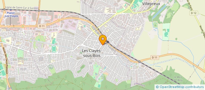 localisation de l'entreprise MONSIEUR ROGER FOUCHE à LES CLAYES-SOUS-BOIS