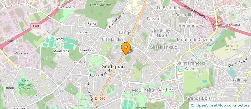 localisation de l'entreprise MONSIEUR ROGER FOURCADE  GRADIGNAN