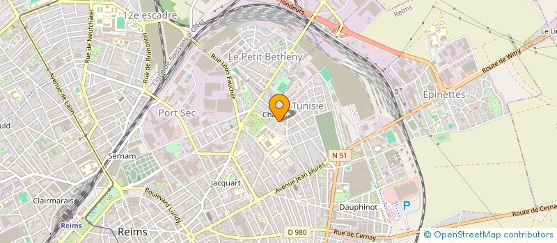 localisation de l'entreprise MONSIEUR ROGER FOURNIER à REIMS