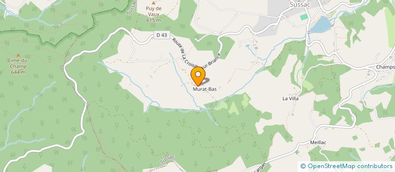 localisation de l'entreprise MONSIEUR ROGER FRAISSEIX à SUSSAC