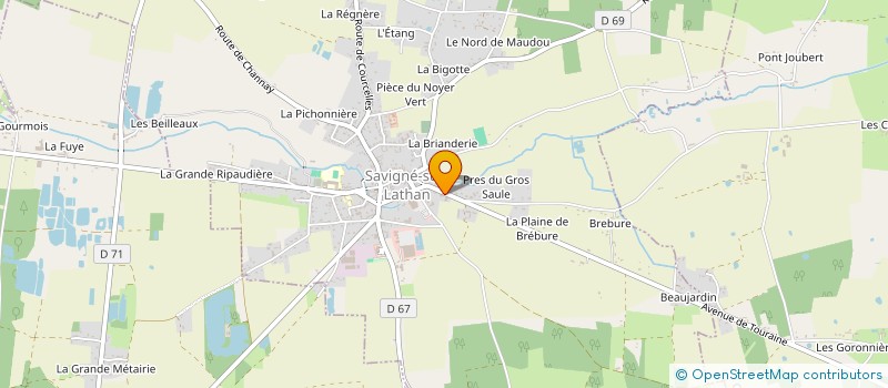 localisation de l'entreprise MONSIEUR ROGER FREMONT à SAVIGNE-SUR-LATHAN