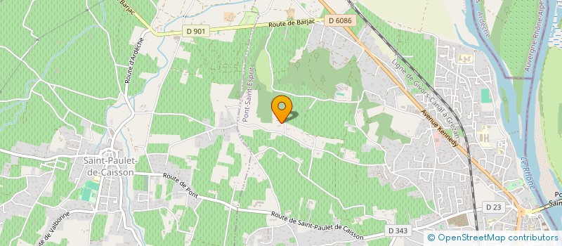 localisation de l'entreprise MONSIEUR ROGER FRENEIX  PONT-SAINT-ESPRIT