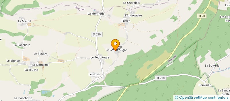 localisation de l'entreprise MONSIEUR ROGER FRETTE  VILLEPAIL