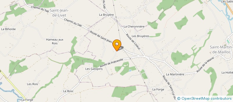 localisation de l'entreprise MONSIEUR ROGER FROUDIERE à SAINT-MARTIN-DE-MAILLOC