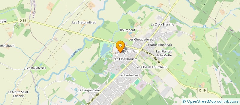 localisation de l'entreprise MONSIEUR ROGER FROUX à LAILLY-EN-VAL