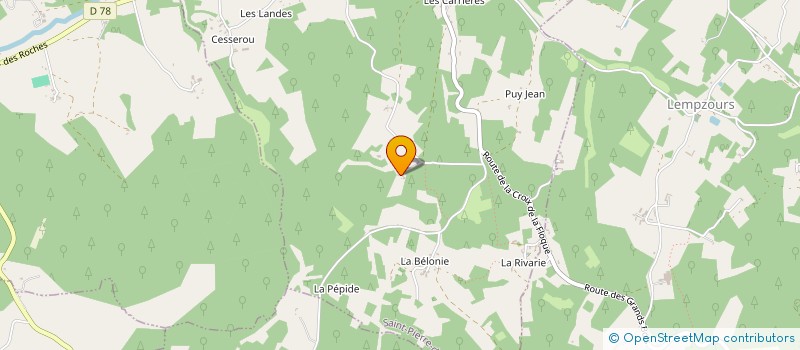 localisation de l'entreprise MONSIEUR ROGER FRUGIER  ST-JORY-DE-CHALAIS