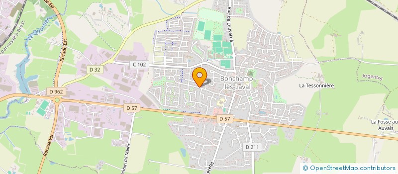 localisation de l'entreprise MONSIEUR ROGER GAILLARD  BONCHAMP-LES-LAVAL