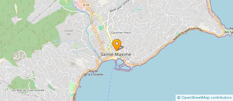 localisation de l'entreprise MONSIEUR ROGER GAL à SAINTE-MAXIME