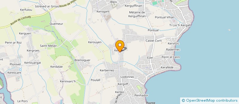 localisation de l'entreprise MONSIEUR ROGER GALLOU  LOCTUDY