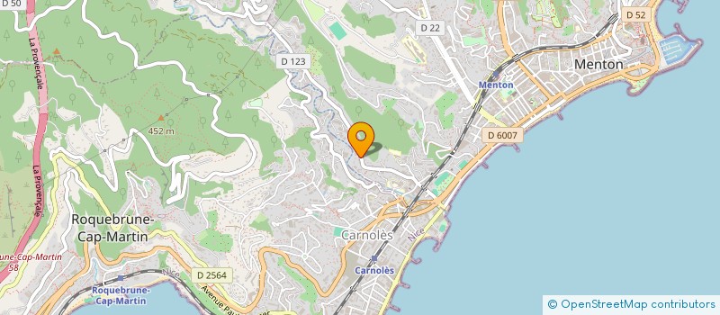 localisation de l'entreprise MONSIEUR ROGER GARAIT  MENTON