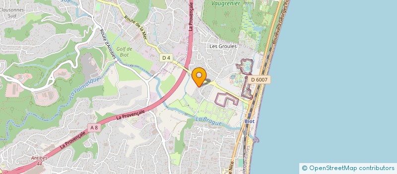 localisation de l'entreprise MONSIEUR ROGER GARRIC  ANTIBES