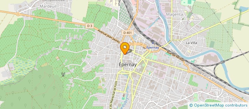 localisation de l'entreprise MONSIEUR ROGER GAUDIN à EPERNAY