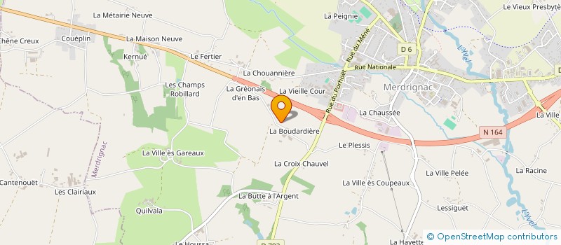 localisation de l'entreprise MONSIEUR ROGER GAUDIN à MERDRIGNAC