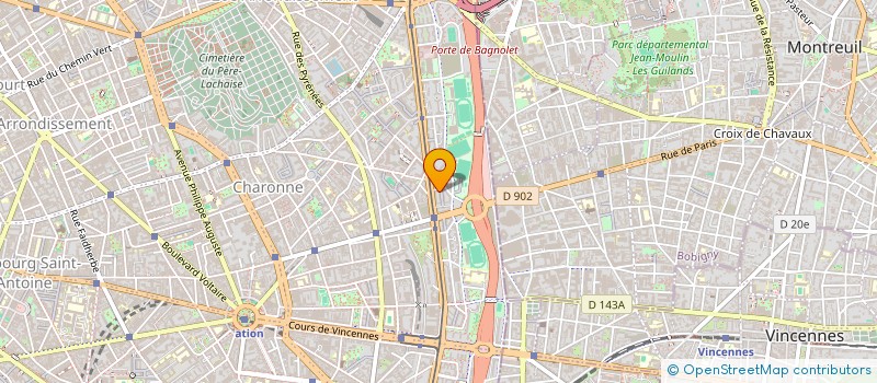 localisation de l'entreprise MONSIEUR ROGER GAUTIER à PARIS