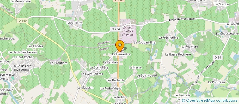 localisation de l'entreprise MONSIEUR ROGER GAUTREAU  GORGES